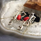 Carolyn Pollack Sterling Silver Swirls With Coral Bead Dangle Earrings For Women