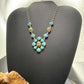 Sterling Silver Southwestern Style Turquoise Cluster 20" Necklace For Women
