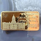 US .999 One Ounce Silver Wyoming Bar w/24K Gold Plated Hamilton Mint #112825-1