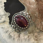 Carolyn Pollack Vintage Southwestern Style Sterling Silver Oval Purple Spiny Oyster Decorated Ring