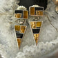 David Rosales Sterling Silver Native Earth Multi Stone Inlaid Earrings For Women