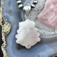 Sterling Silver Southwestern Style Large Teardrop Azurite Malachite Decorated Pendant For Women