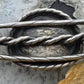Vintage Taos Pueblo Native American Sterling Silver Malachite Bracelet For Women