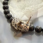 Carolyn Pollack Sterling Silver Swirl Beads & Onyx Beads Magnetic Clasp Necklace For Women