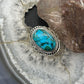 Sterling Silver Southwestern Style Oval Malachite Chrysocolla Ring Size 7.5 For Women