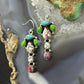 Sterling Silver Southwestern Style Multistone Dangle Earrings For Women #6