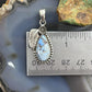 Sterling Silver Southwestern Style Teardrop Golden Hill Turquoise Leaves Pendant For Women #1
