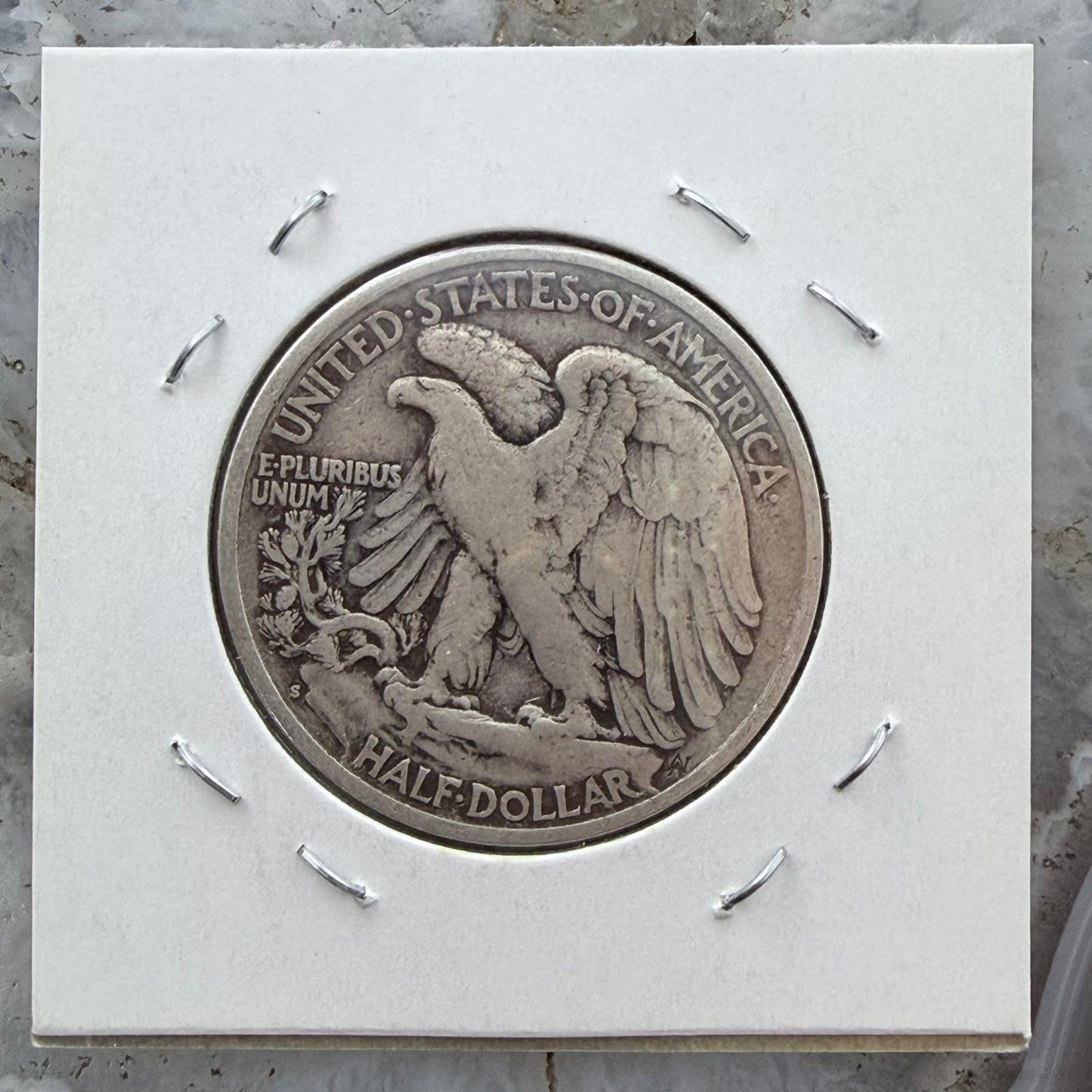 1941-S US Walking Liberty Half Dollar 90% Silver F-VF #121725-5E