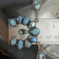 Sterling Silver Southwestern Style Golden Hill Turquoise Naja 20" Necklace For Women