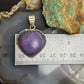 Sterling Silver Southwestern Style Charoite Heart Pendant For Women #3