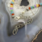 Carolyn Pollack Sterling Inlay Butterfly & Multistone Beads 15"-20" Necklace For Women