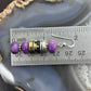 Tommy & Rosita Singer Sterling Silver Charoite Bead Dangle Earrings For Women