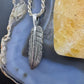 Sterling Silver Southwestern Style Unisex Feather Pendant