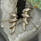 Vintage Sterling Silver Leaf style Fashion Post Earrings For Women