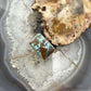 Sterling Silver Southwestern Style Rectangle Turquoise Ring Size 7.5 For Women