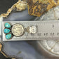 Genuine 1943 90% Silver Mercury Dime Coin w/Teardrop Turquoise Pendant #1