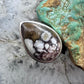 Sterling Silver Southwestern Style Teardrop Wild Horse Decorated Ring Size 6.75 For Women