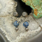 Carolyn Pollack Sterling Silver denim Lapis Decorated Dangle Earrings For Women