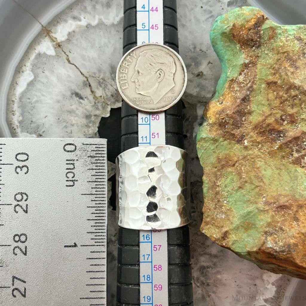 Sterling Silver Hammered Tapered Fashion Ring For Women