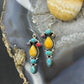 Sterling Silver Southwestern Style Multistone Dangle Earrings For Women #4