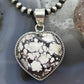 Sterling Silver Southwestern Style Wild Horse Heart Pendant For Women