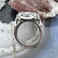 Carolyn Pollack Sterling Silver Oval White Jasper Decorated Ring For Women