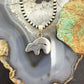 Vintage Native American Silver Fetish Bear Pendant For Women