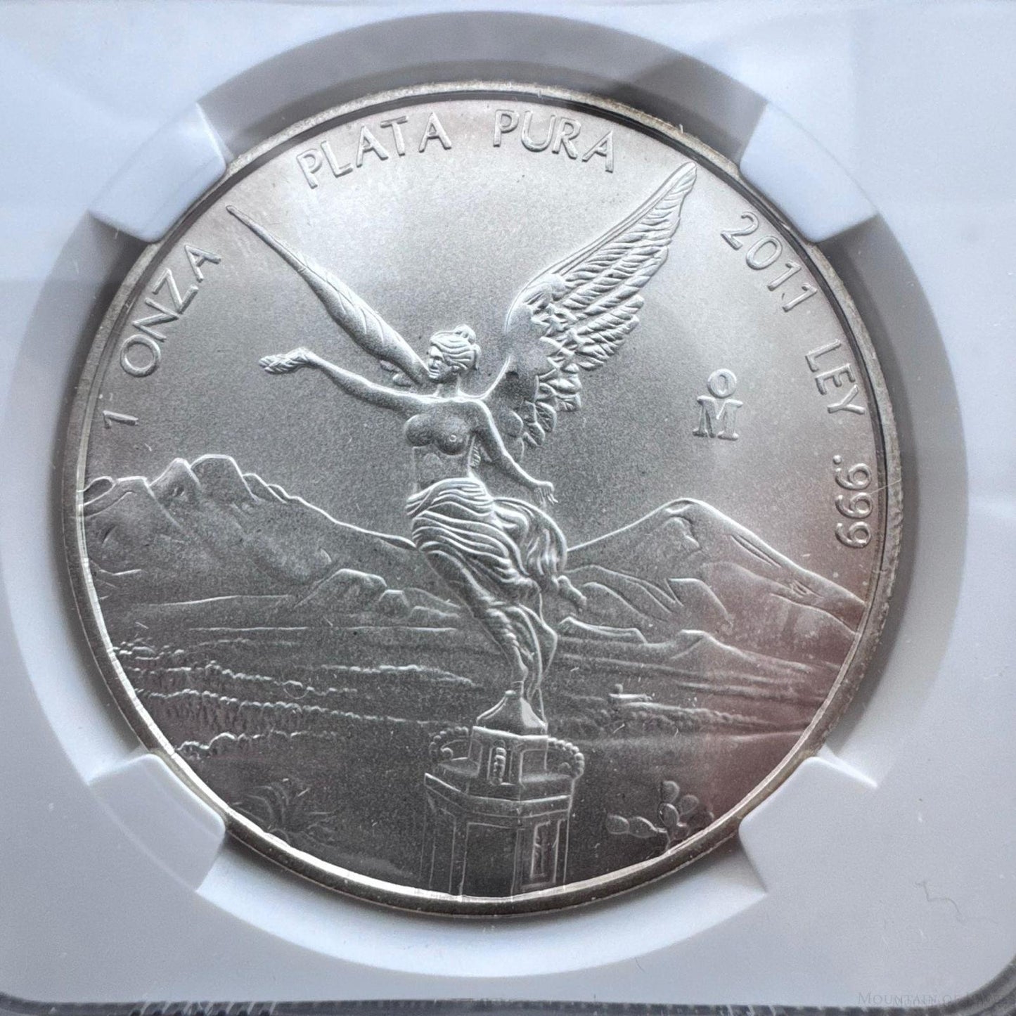 2011 Mexico One Ounce .999 Fine Silver NGC MS69 #013 SOME TONNING