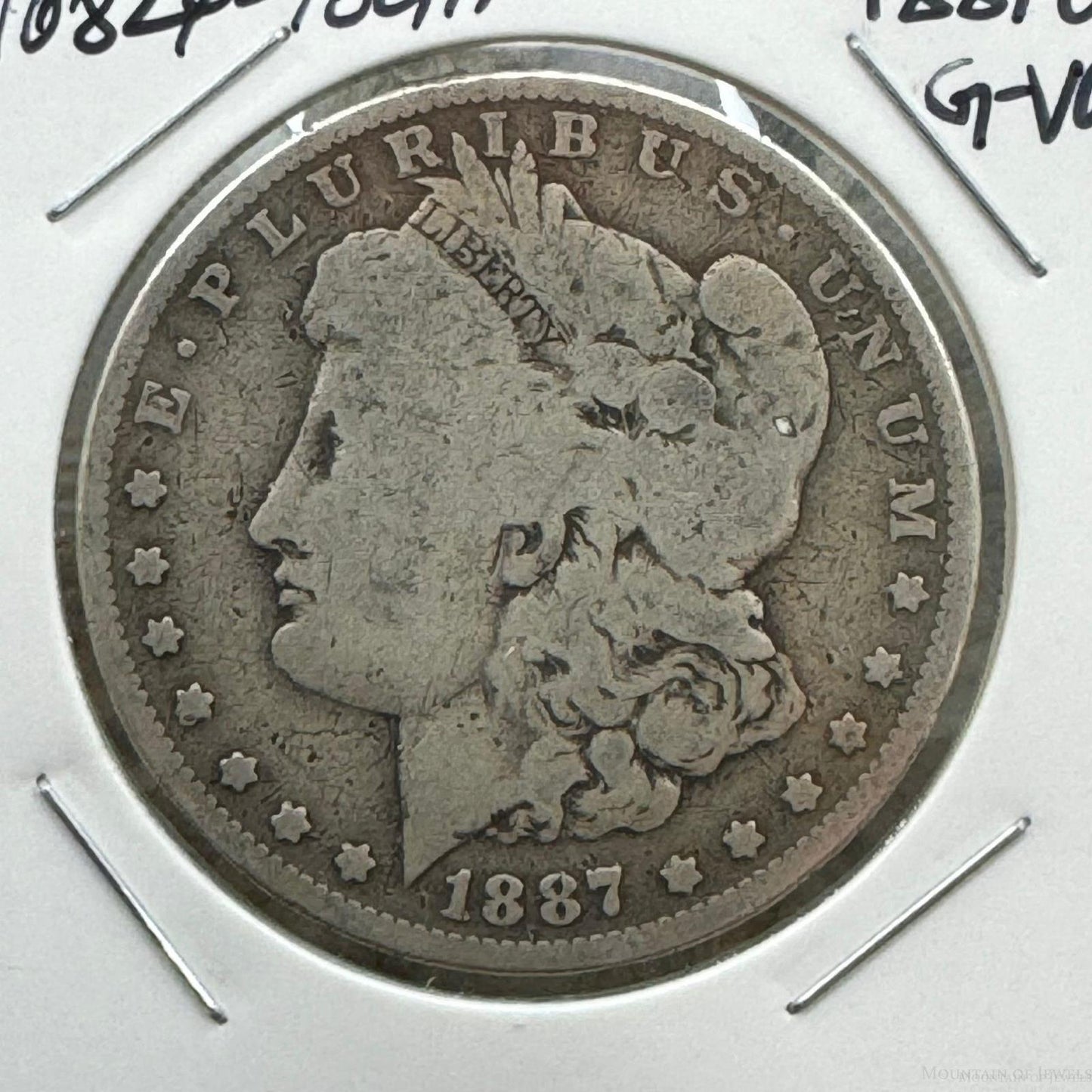 1887-O US 90% Morgan Silver Dollar G-VG #10824-10GH