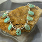 Sterling Southwestern Style Oval Pilot Mountain Turquoise 20" Necklace For Women
