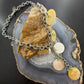 Carolyn Pollack Sterling Silver MOP Disc,Peridot Twisted Link Chain 20" Necklace