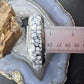Steve Francisco Native American Sterling Silver White Buffalo Inlay Bracelet For Women