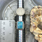 Sterling Silver Southwestern Style Shattuckite Decorated Bar Ring Size 7 For Women