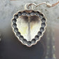 Sterling Silver Southwestern Style Tiny Heart Dangle Earrings For Women