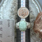 Carolyn Pollack Sterling Silver Oval Amazonite Engraved Band Ring For Women