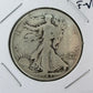1943 US Walking Liberty Half Dollar 90% Silver F-VF #20126-10