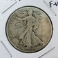 1945 US Walking Liberty Half Dollar 90% Silver F-VF #20126-3