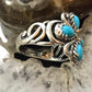 Carolyn Pollack Sterling 4  Silver Sleeping Beauty Turquoise Cluster Ring Size 9 For Women