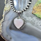 Sterling Silver Mother of Pearl Heart Pendant For Women