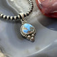 Sterling Silver Southwestern Style Golden Hill Turquoise Decorated Pendant For Women