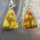 D. Livingston Vintage Sterling Silver Triangle Agate Dangle Earrings For Women