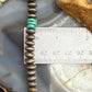 Southwestern Style 8mm Copper Navajo Pearl Saucer & Turquoise 18"-20" Necklace
