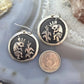 Tommy & Rosita Singer Sterling Silver Overlay Kokopelli Dangle Earrings For Women