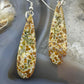 Sterling Silver Teardrop River Jasper Slab Dangle Earrings For Women #197