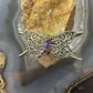 Carolyn Pollack Sterling Silver Peridot & Amethyst Decorated Dragonfly Bracelet For Women