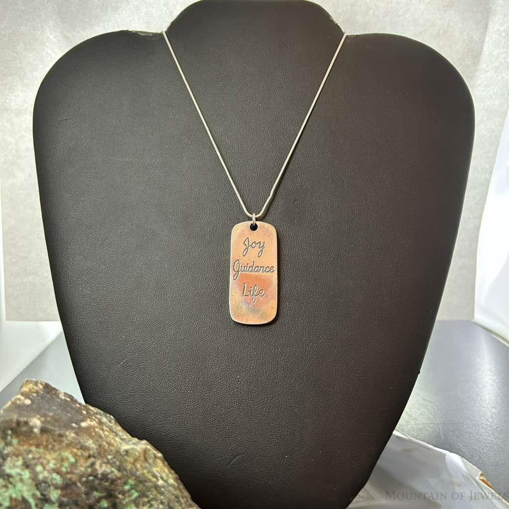 Carolyn Pollack Sterling Silver With Double Sided Symbol Unisex Pendant Necklace