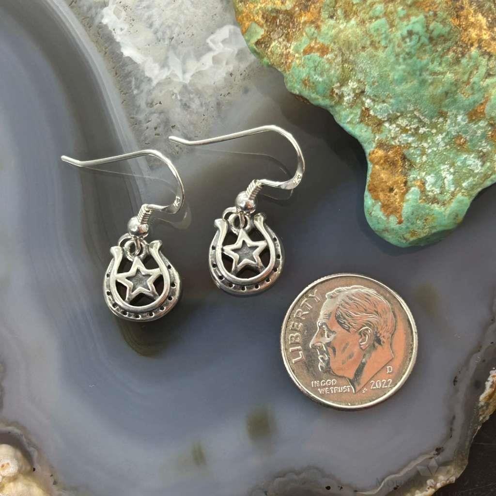 Carolyn Pollack Sterling Silver Horseshoe Dangle Earrings For Women