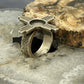 Vintage Native American Taos NM Sterling Silver Cast Zia Ring Size 7.5 For Women