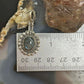 Sterling Silver Southwestern Style Oval Labradorite Decorated Charm/Pendant For Women