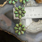 Sterling Silver Southwestern Style Mohave Turquoise 8 Cluster 19" Necklace For Women